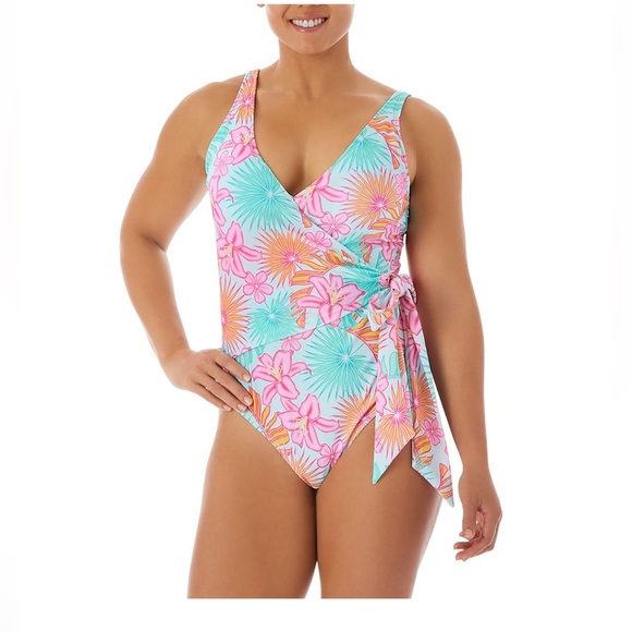 Members Mark ladies one piece swimsuit Sz XXL nwt #004 - Picture 1 of 8